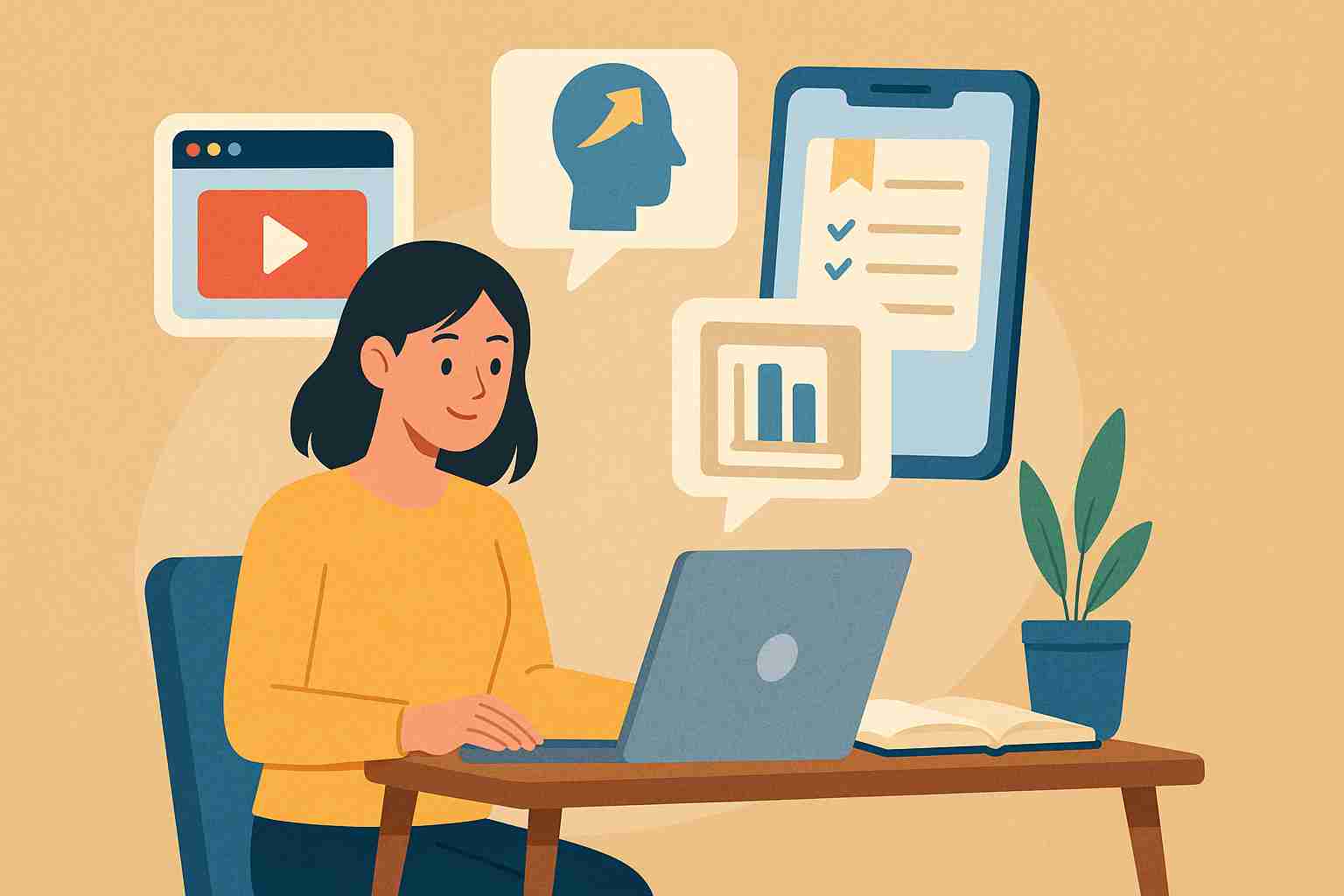 Sebuah gambar yang mengilustrasikan Strategi Pengembangan Diri di Era Digital