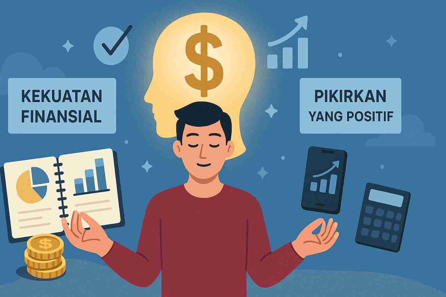 Sebuah gambar yang mengilustrasikan Kekuatan Finansial: Cara Menguasai Mindset Uang untuk Mencapai Impian Anda