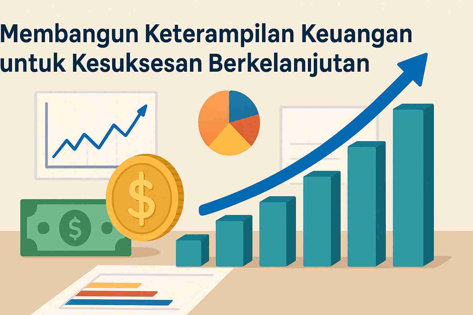 Sebuah gambar yang mengilustrasikan Membangun Keterampilan Keuangan untuk Kesuksesan Berkelanjutan